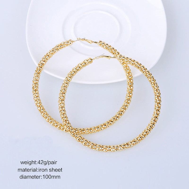 Gold-Colour Hoop Earrings