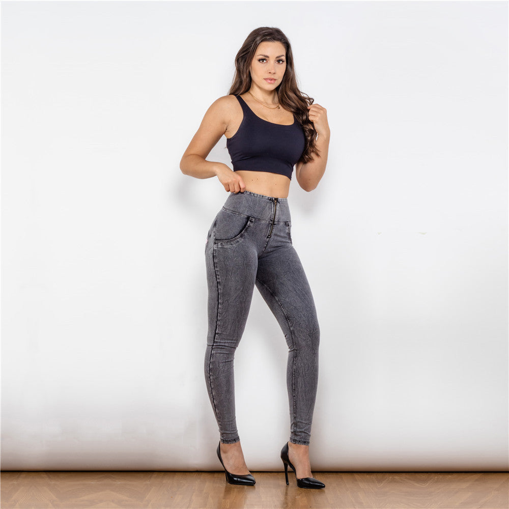 Push-Up Butt-Lifting Denim Leggings