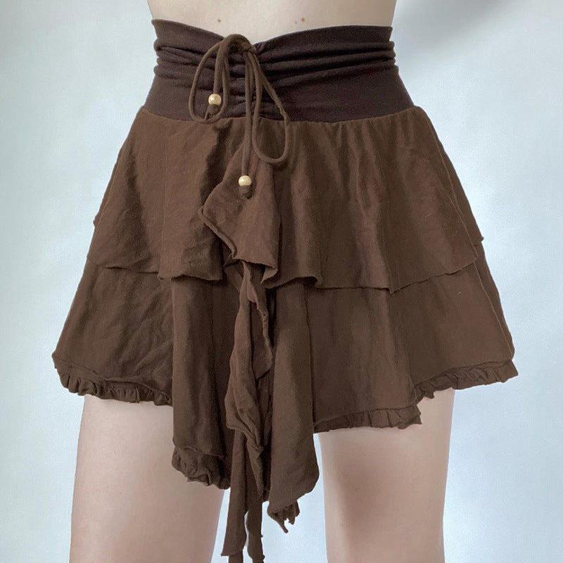 Wandering-Style Retro High Waist Skirt