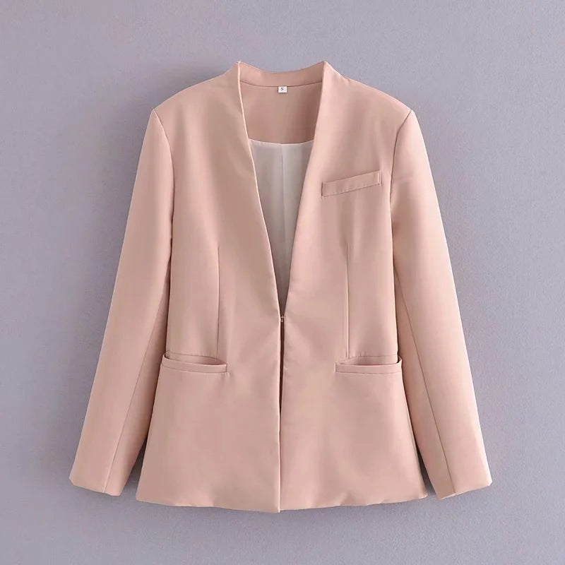 Ladies' New Solid-Colour Suit Jacket