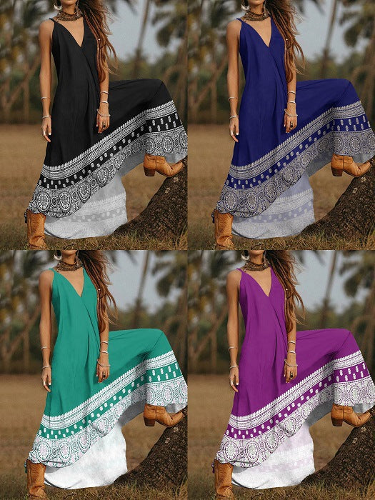 Holiday-Style Printed Dress