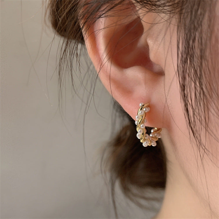 Senior Mori Temperament Hoop Earrings Female Earrings