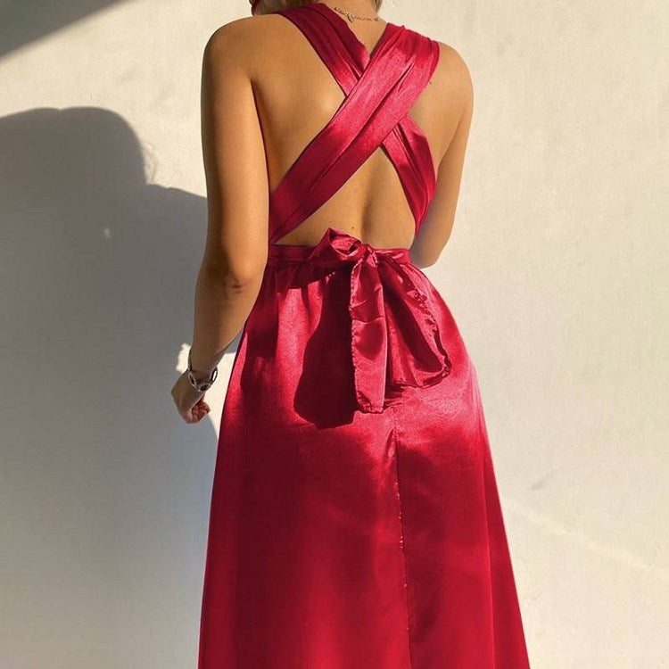 Posh V-Neck Bodycon Dress