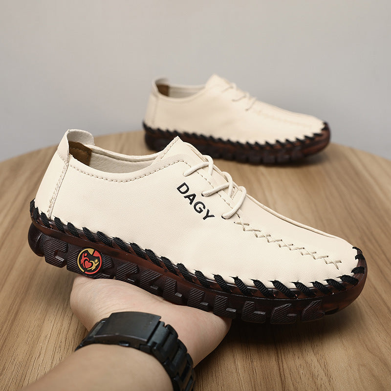 Soft Leather Loafers Flat Shoes