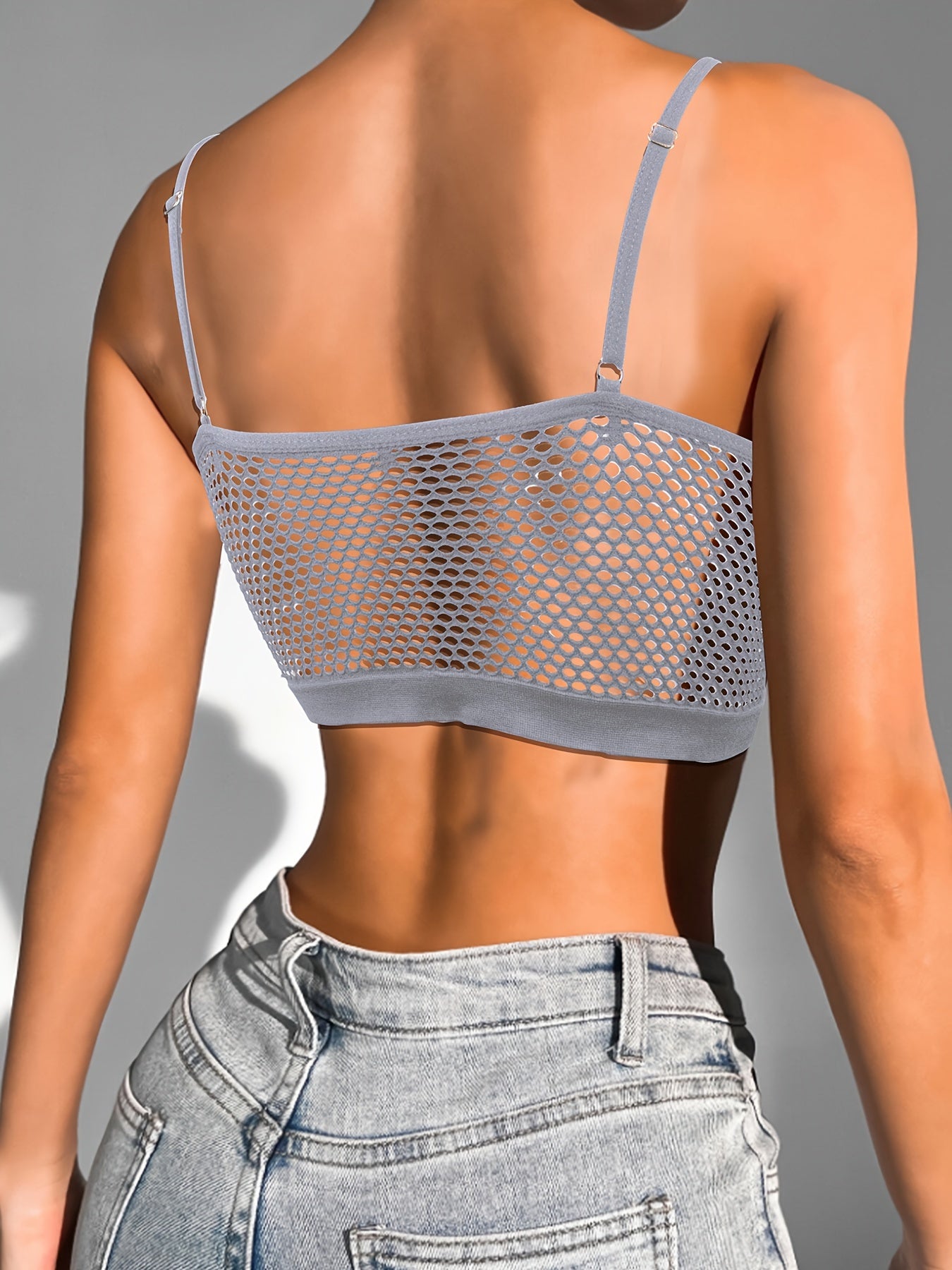 Solid Hollow-Out Bralette