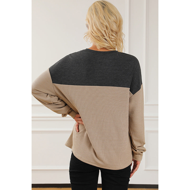 Long-Sleeve V-Neck Pullover