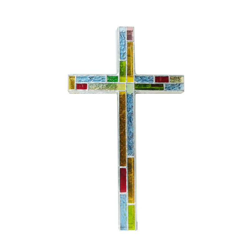 Nordic-Style DIY Rainbow Cross Charm Jewellery Connector