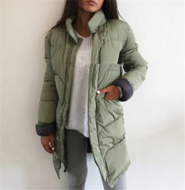 Warm Cotton Winter Jacket For Ladies