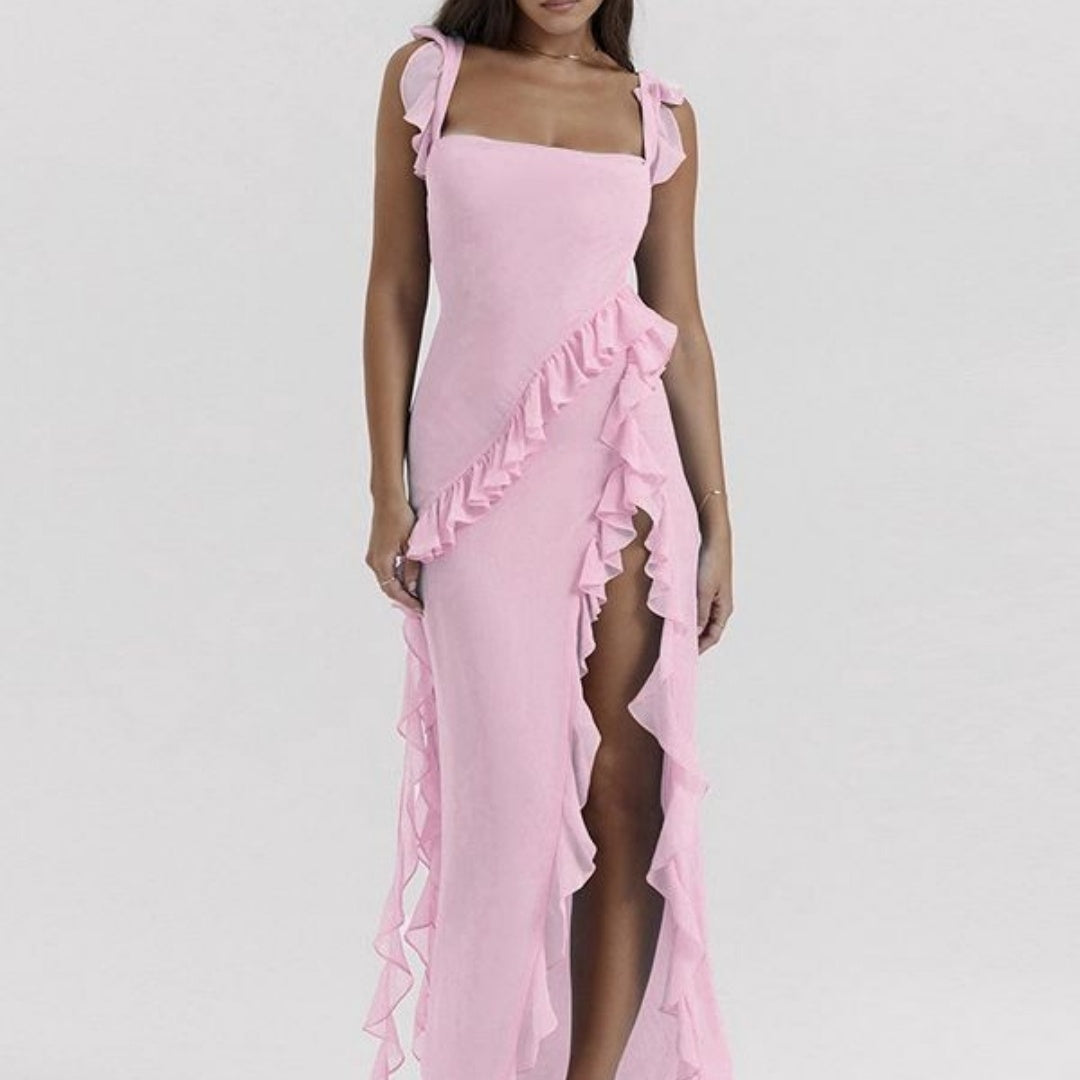 Stringy Stitching Temperament Dress