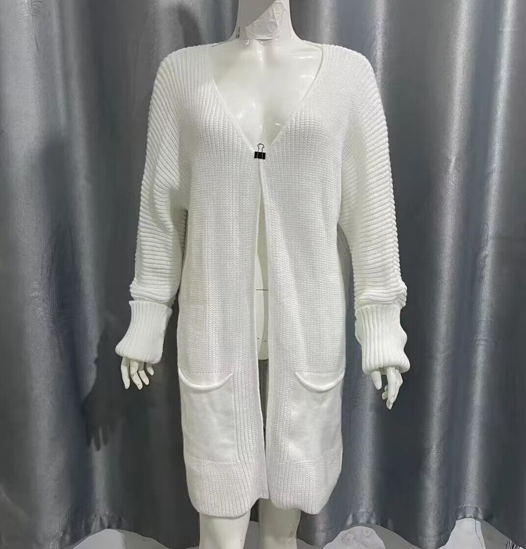 Loose Knitted Midi Sweater Coat