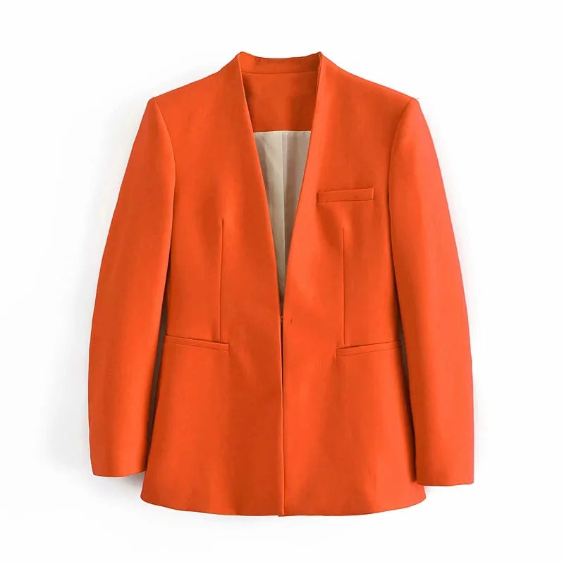 Ladies' New Solid-Colour Suit Jacket