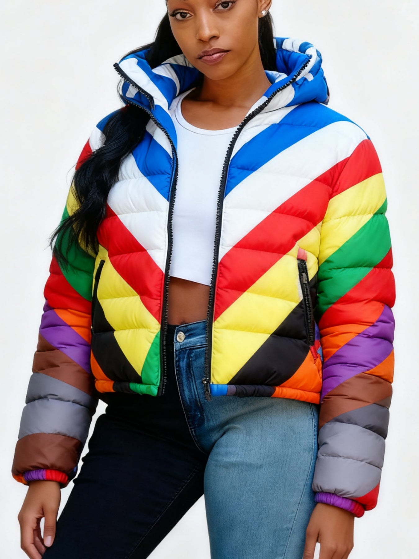 Colourful Parkas Cardigan Jacket