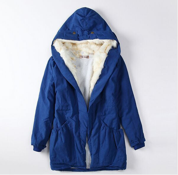 Slim-Fit Fur Collar Down Jacket For Women