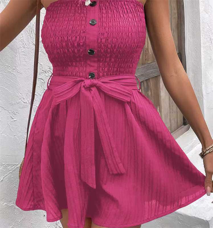 Tube-Top Shorts Jumpsuit