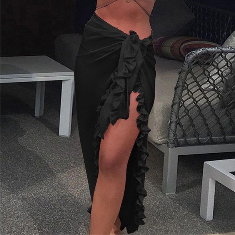 Sun-Proof Chiffon Lace Beach Skirt