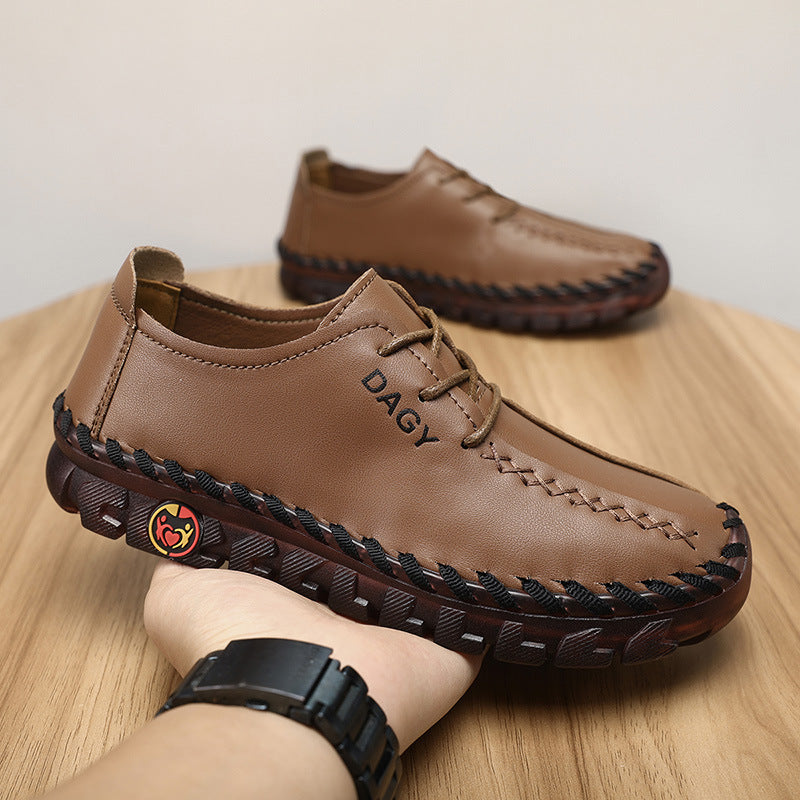 Soft Leather Loafers Flat Shoes