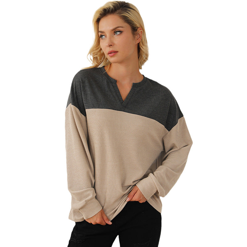 Long-Sleeve V-Neck Pullover