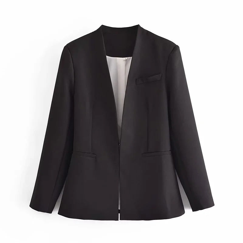 Ladies' New Solid-Colour Suit Jacket