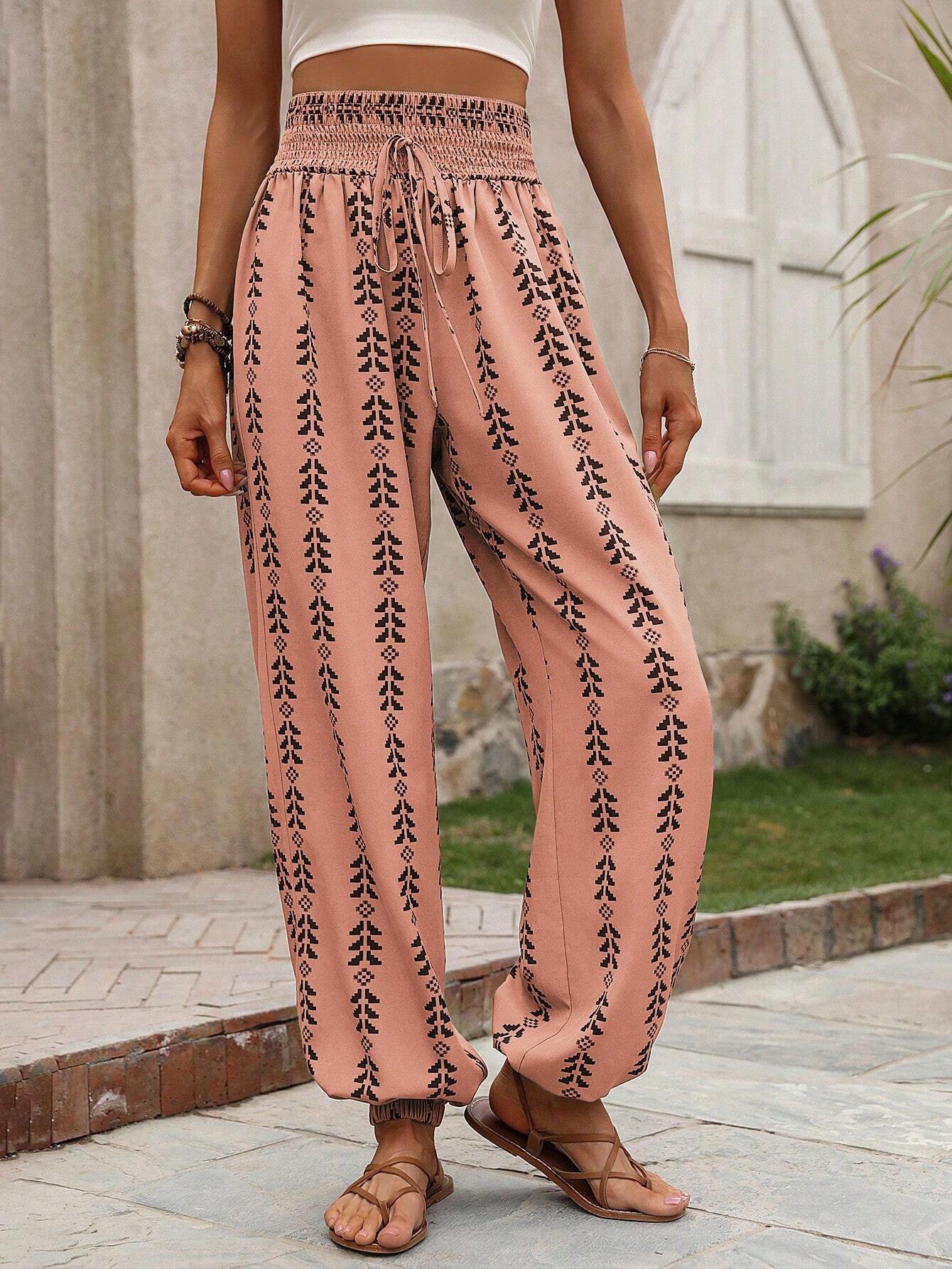 Women's Mesh Wide-Leg Casual Trousers