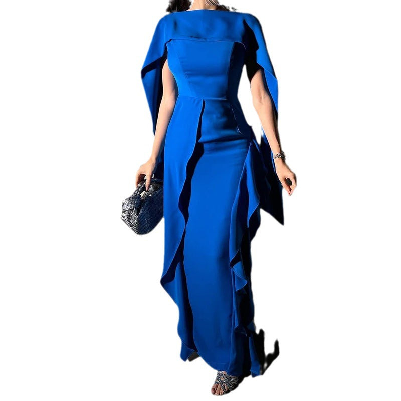High-Class Temperament Off-Shoulder Patch Dress