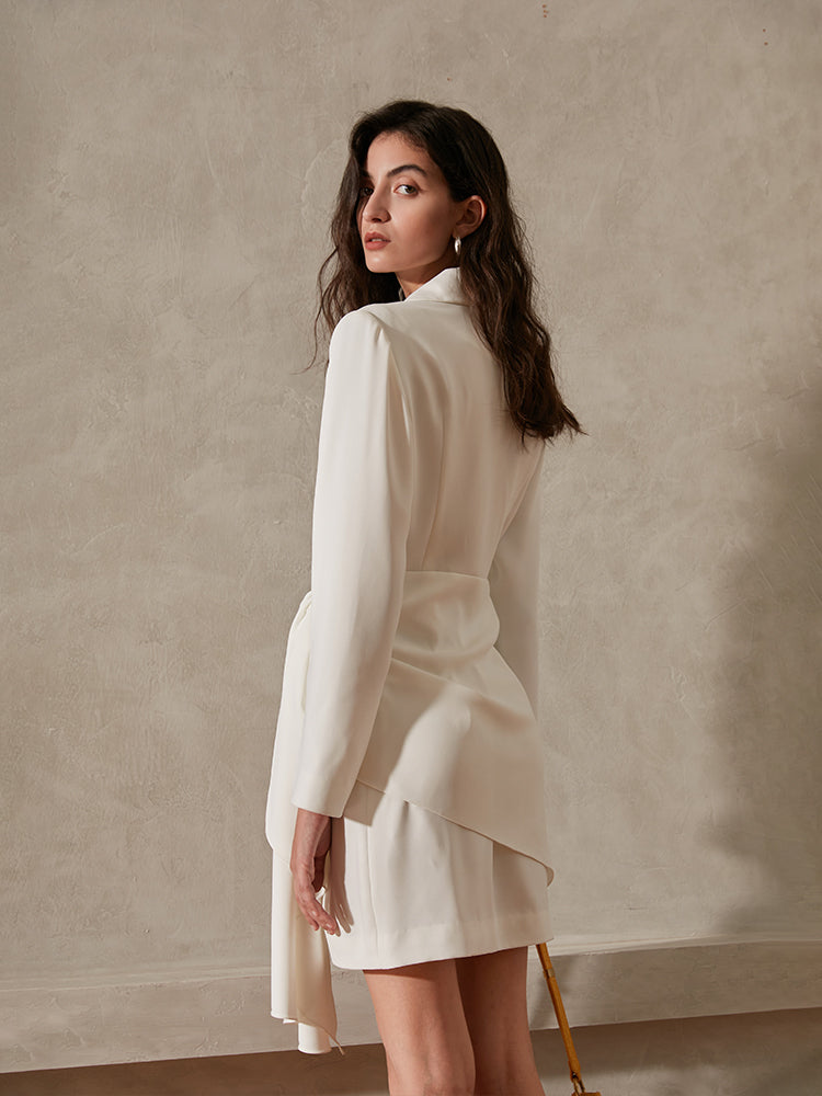 High-End Light Luxury Long-Sleeve Dress