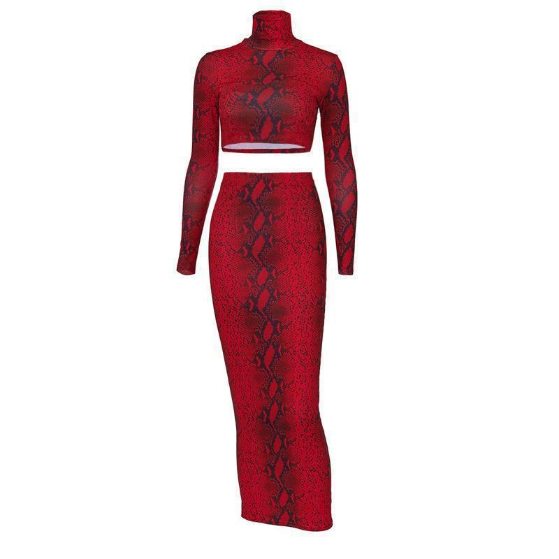 Bag Hip Long-Skirt Suit For Women