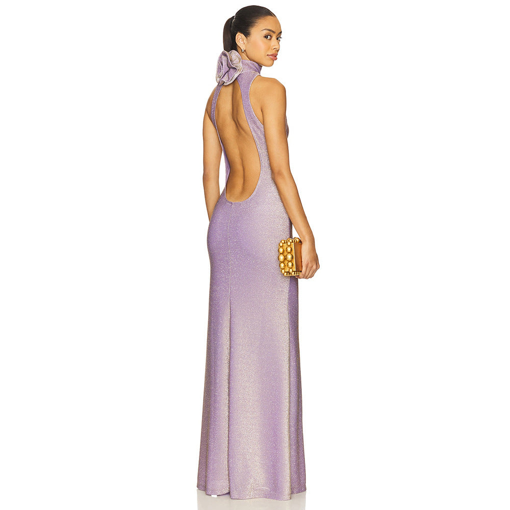Maxi Round-Neck Dress