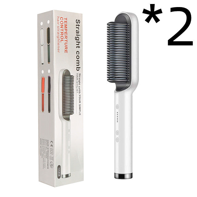 New 2-in-1 Hair Straightener -  Dual-Purpose Electric Hair Brush