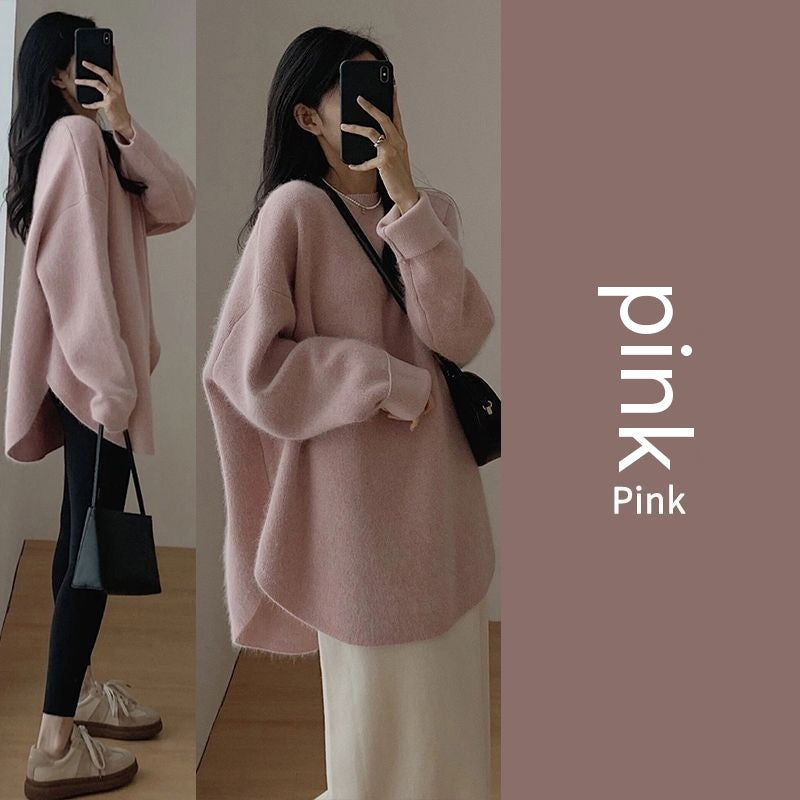 High-Grade Versatile Soft Glutinous Knitted Women's Sweater