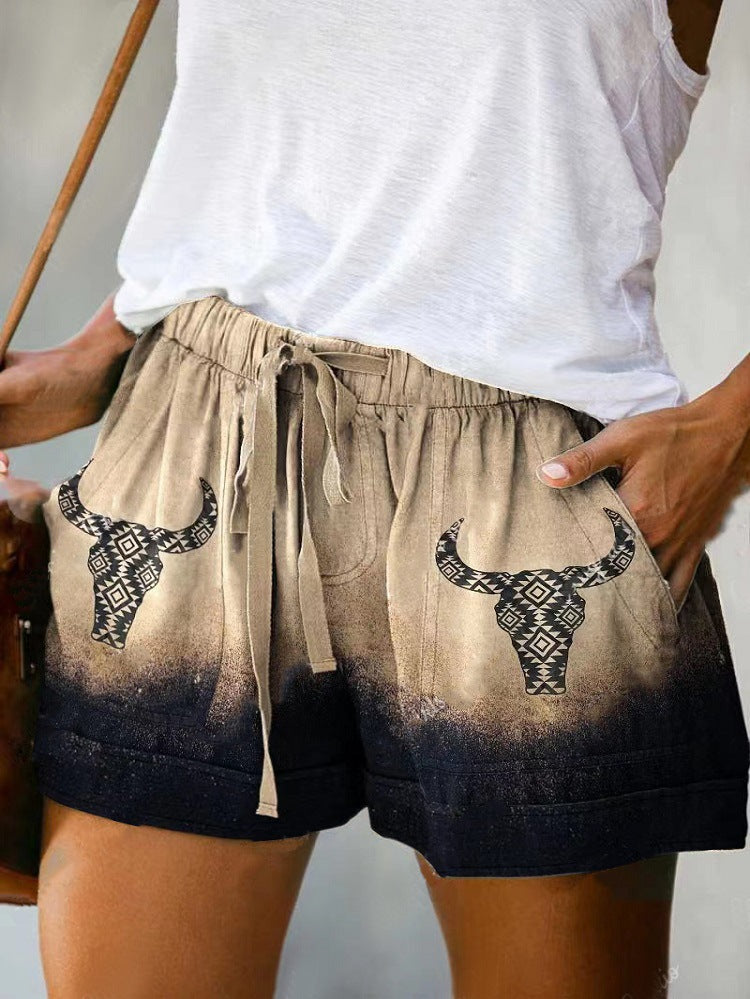 Lace-Up Loose Shorts - 3D Printing