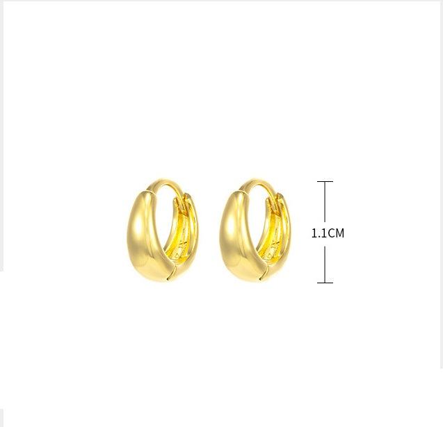 Gold-Plated Hoop Earrings