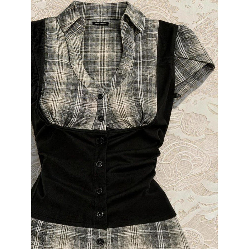 Retro Waist-Shaping Top & Flirty Skirt