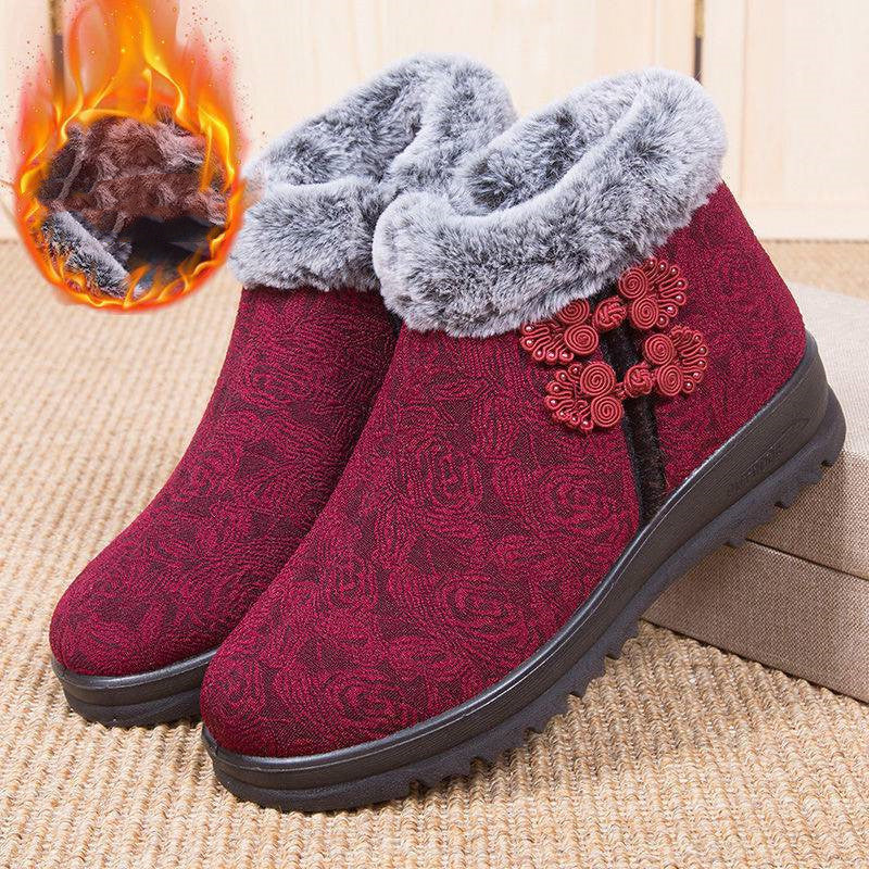 Women's Snow Boots - Old Beijing Cloth