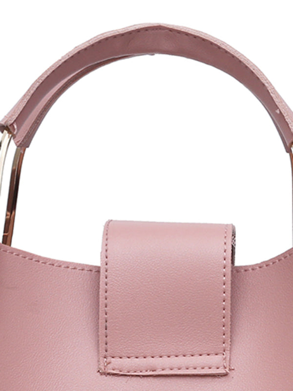 Three-Piece Bucket Handbag