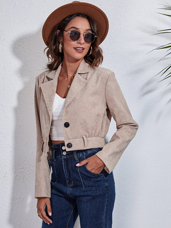 Women's Corduroy Short Jacket
