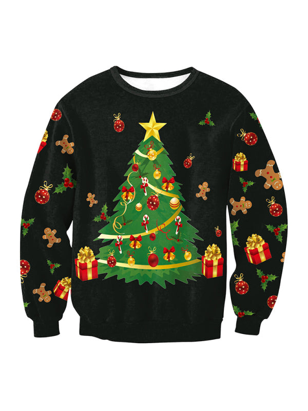 Festive Christmas Tree Knit Top With Gifts