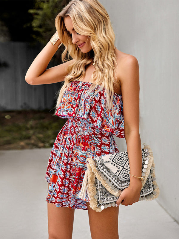 One-Shoulder Bohemian Jumpsuit