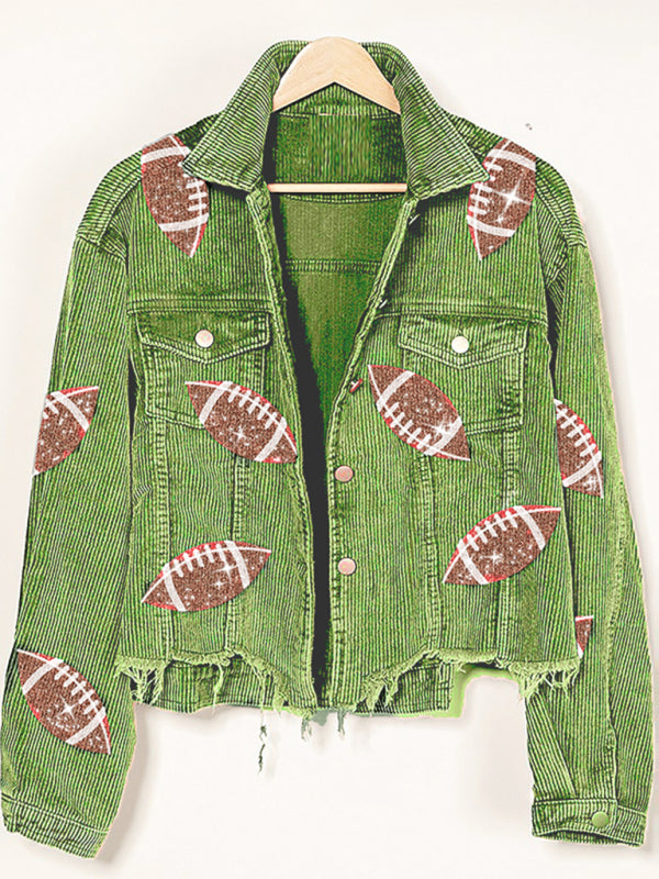 Short Corduroy Rugby Jacket