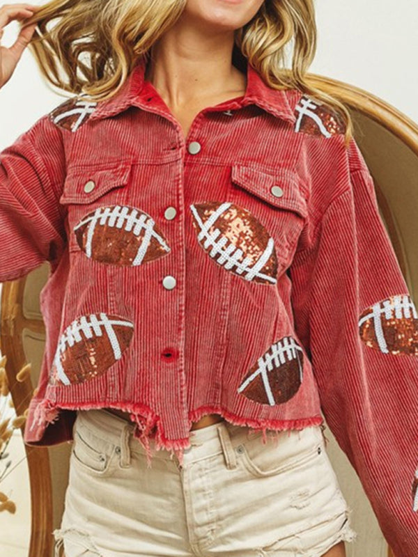 Short Corduroy Rugby Jacket