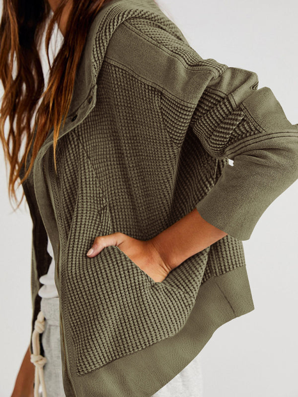 Lightweight Woven Jacket With Slanted Pockets