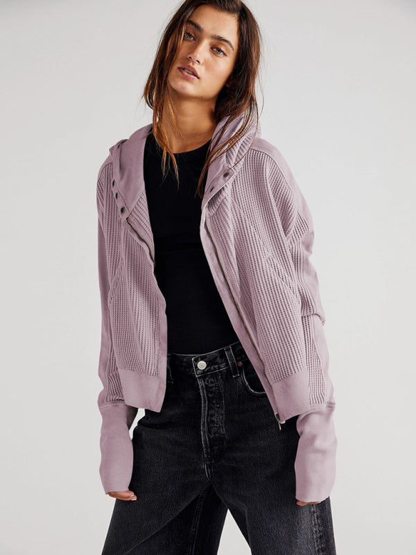 Lightweight Woven Jacket With Slanted Pockets