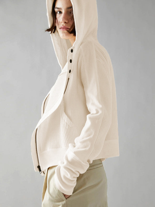 Lightweight Woven Jacket With Slanted Pockets