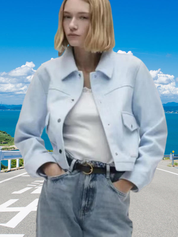 New Versatile Lapel Long-Sleeve Soft Jacket