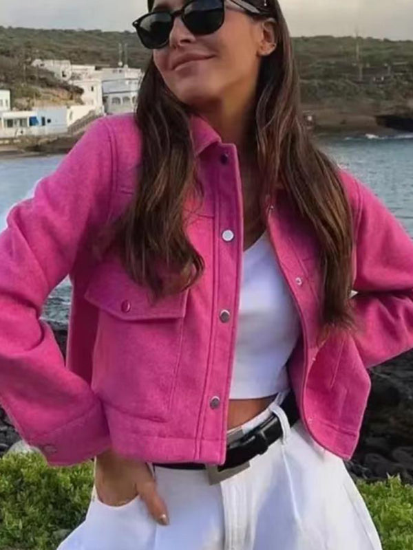 New Versatile Lapel Long-Sleeve Soft Jacket