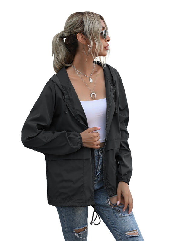 Women's Zipper Rain Coat