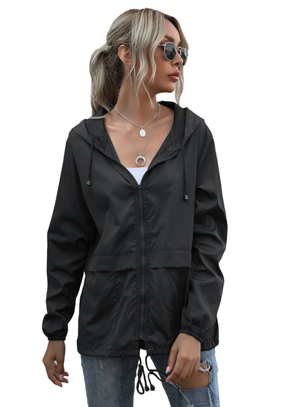 Women's Zipper Rain Coat