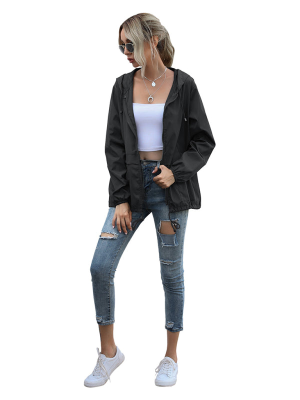 Women's Zipper Rain Coat