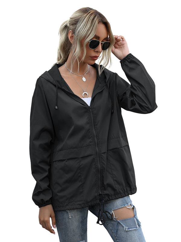 Women's Zipper Rain Coat