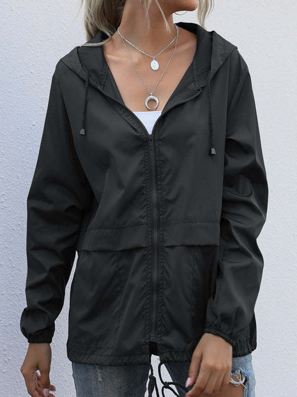 Women's Zipper Rain Coat