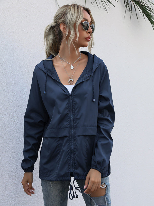 Women's Zipper Rain Coat